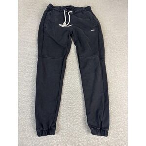 YoungLA Sweatpants Mens Large Black Fleece Joggers Lounge Pants Elastic Waist